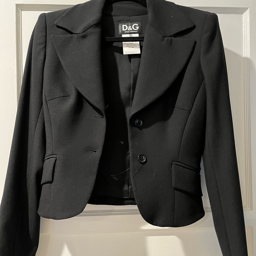 Dolce and gabbana cropped blazer
